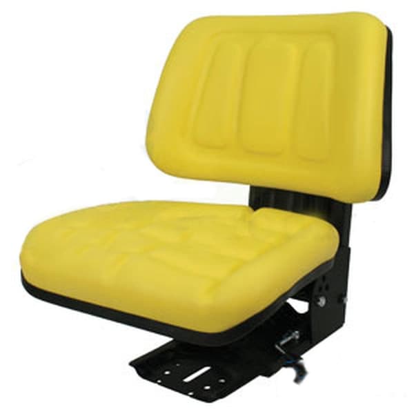 Aftermarket Yellow Tractor Suspension Seat Fits John Deere 5200 5210 5300 5310 5400 5410 SEQ90-0170 - main